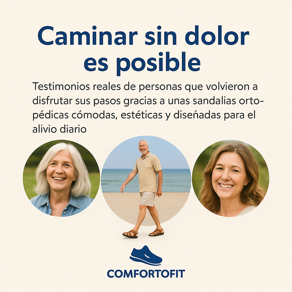 🦶🏻Caminar sin dolor es posible: testimonios reales de personas que volvieron a disfrutar sus pasos gracias a unas sandalias ortopédicas cómodas, estéticas y diseñadas para el alivio diario